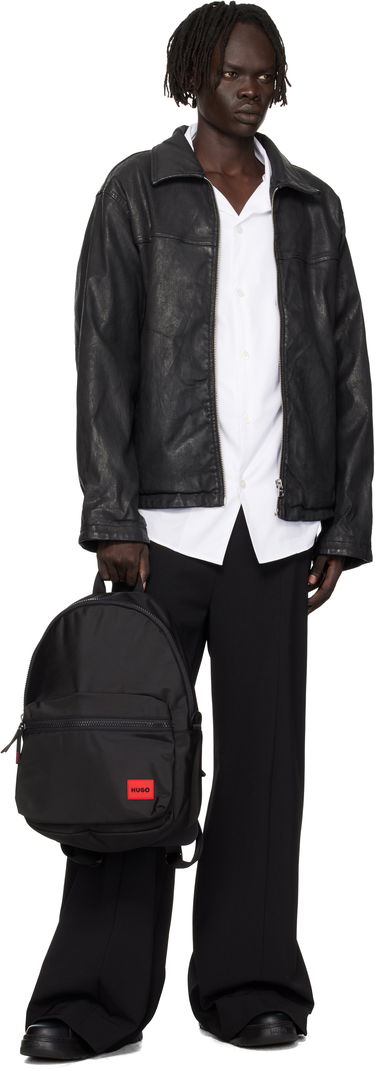 Ryggsäck BOSS Logo Patch Backpack Svart | 50549717, 3