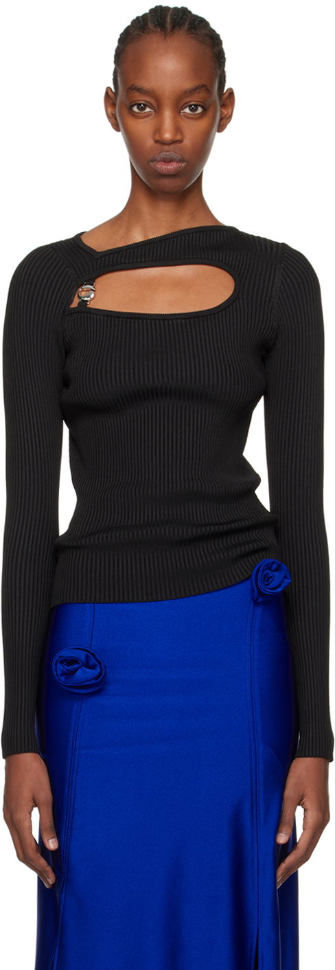 Sweater Coperni Coperni Cutout Long Sleeve Top Svart | COPML84600