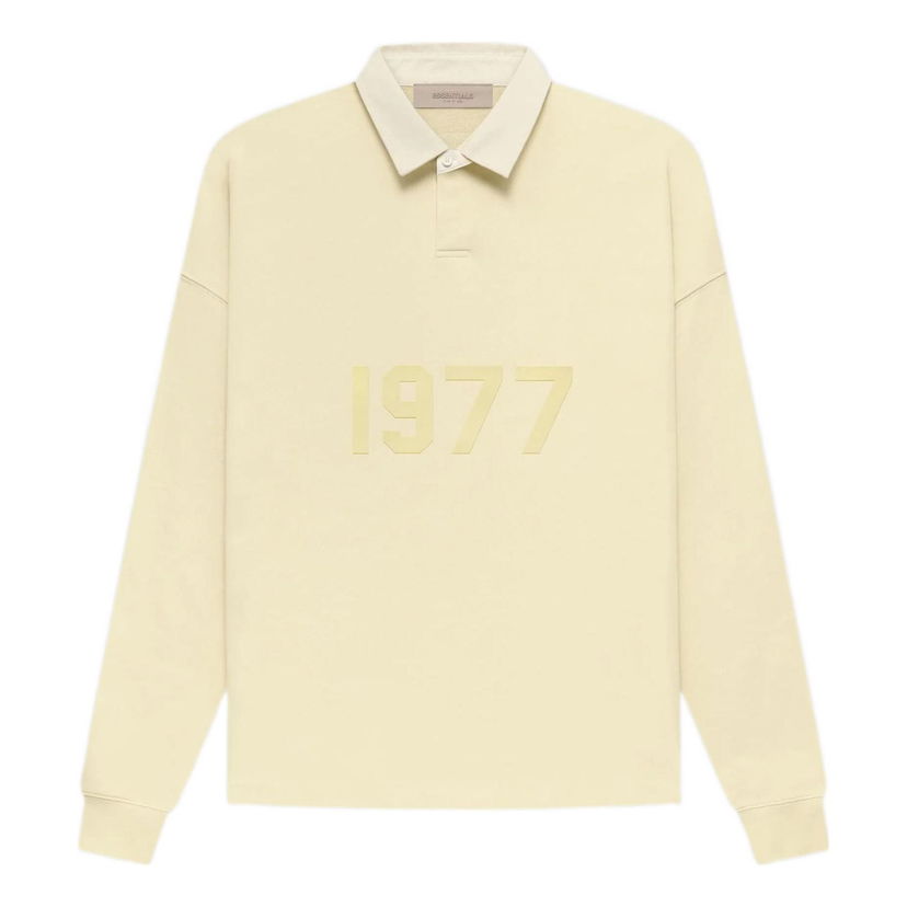 Polotröja Fear of God Essentials Henley Rugby Polo Gul | FOG-FW22-338