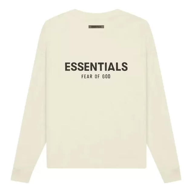 T-shirt Fear of God Fear of God Essentials Long-Sleeve T-Shirt Vit | 125SP212011F