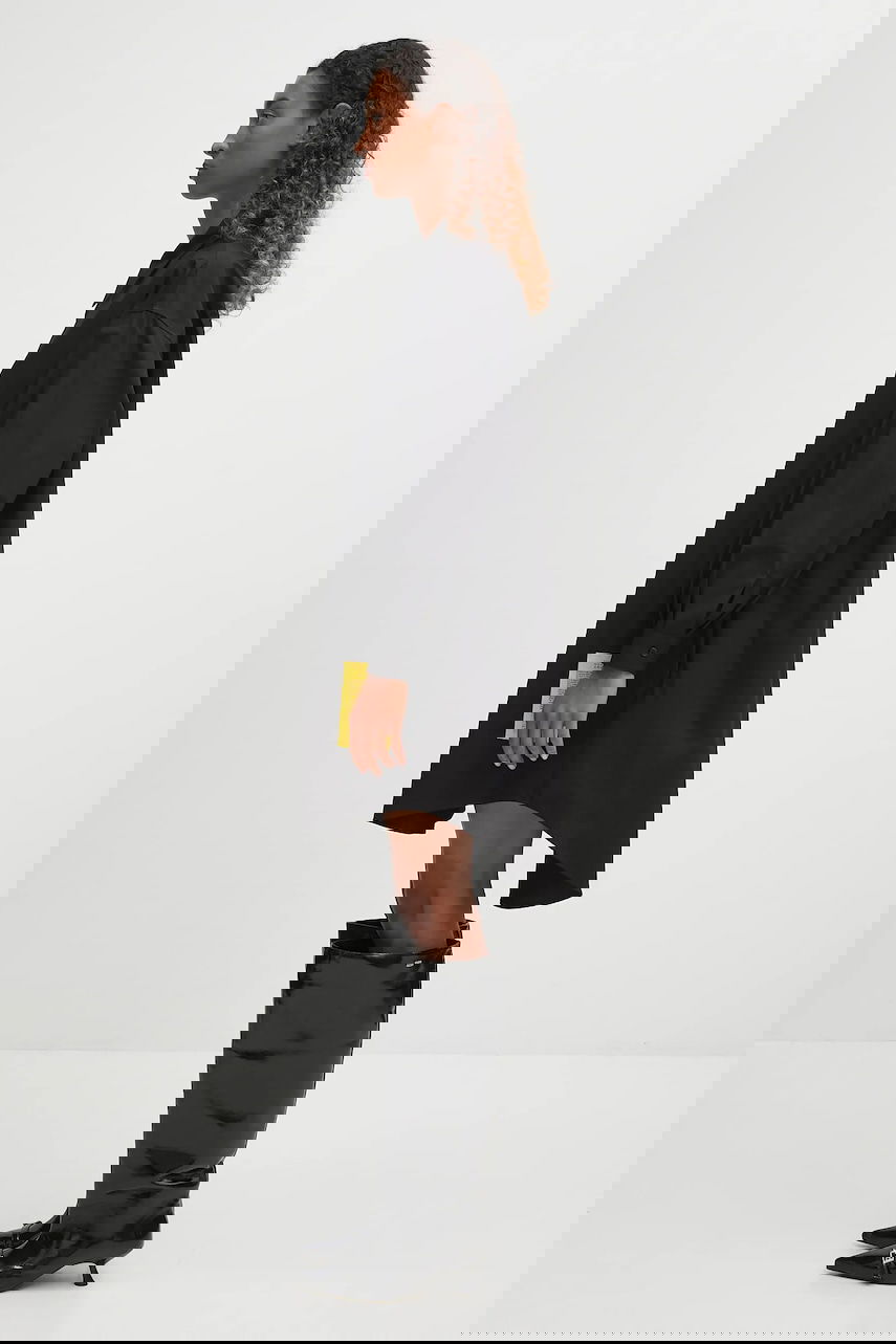 Klä Maison Margiela MM6 Maison Margiela Oversized Mini Shirt Dress Svart | S52CT0793.M35480.900, 1