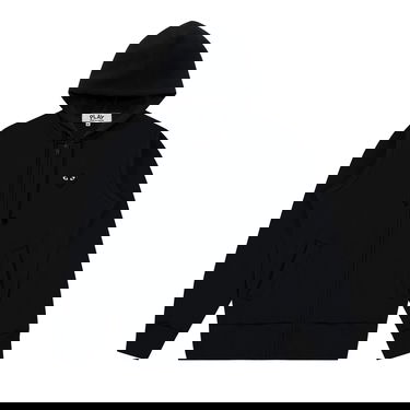 Sweatshirt Comme des Garçons PLAY Zip Up Hoodie Svart | AZ T254 051 1, 1