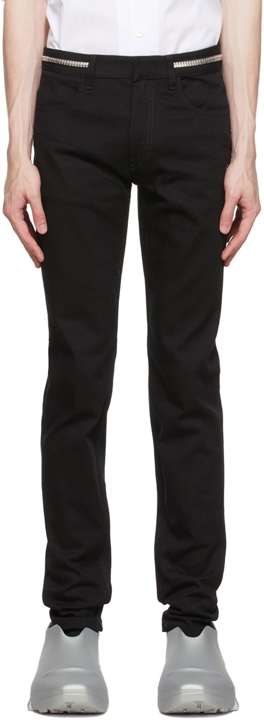 Jeans Givenchy Designer Slim-Fit Jeans Svart | BM510S50LS