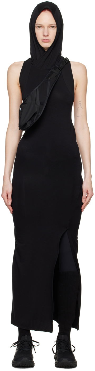 Klä Post Archive Faction (PAF) Post Archive Faction (PAF) 6.0 Hooded Midi Dress Svart | 6.0 DDR-B