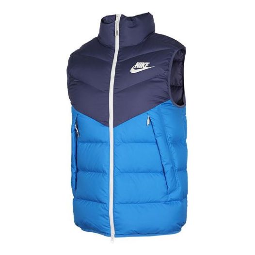 Väst Nike Athleisure Down Vest Blå | 928860-557