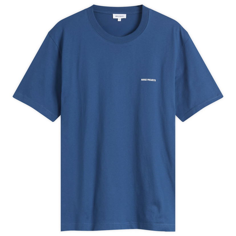 T-shirt NORSE PROJECTS Johannes Organic NORSE Logo Print T-shirt Blå | N01-0684-7190
