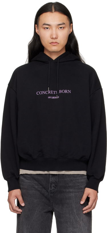 Sweatshirt Han Kjøbenhavn Han Kjobenhavn Logo Oversized Hoodie Svart | M-134727, 0