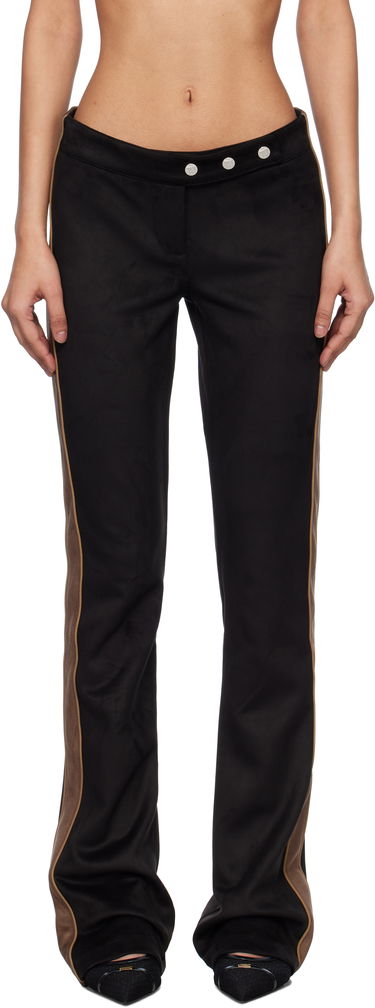 Träningsbyxor MISBHV MISBHV Moto Faux-Suede Trousers Svart | 250W303, 0