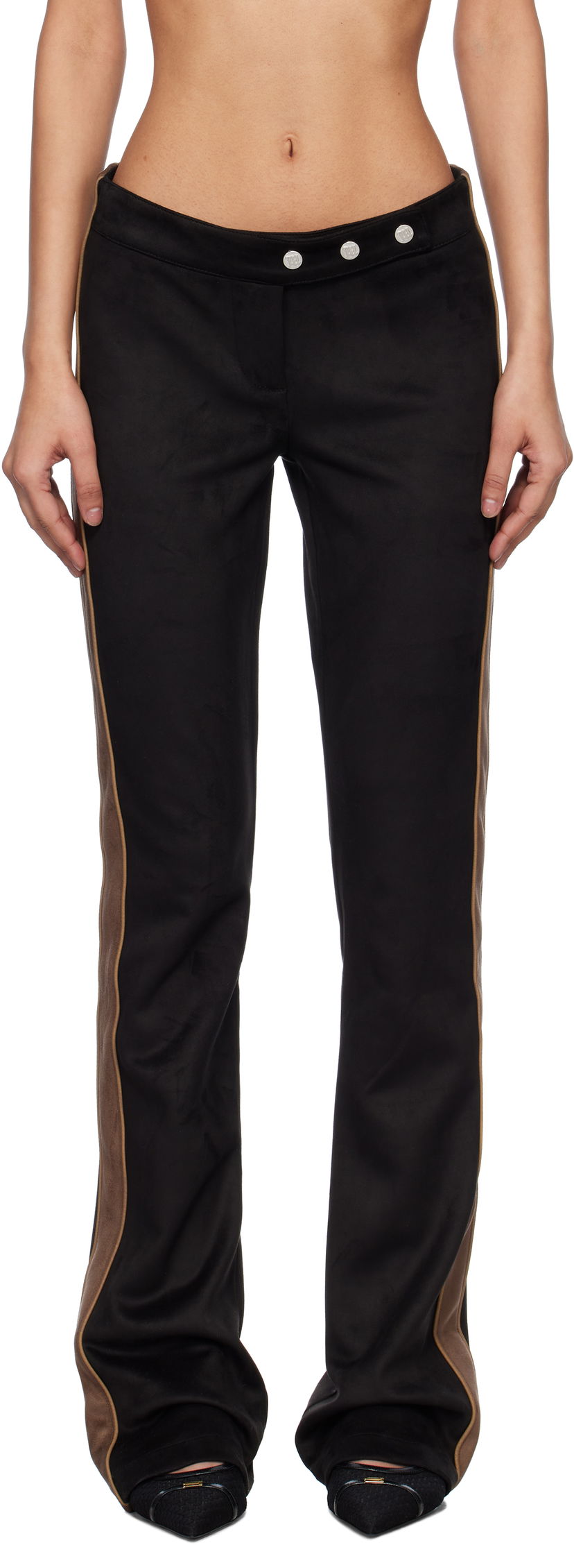 Träningsbyxor MISBHV MISBHV Moto Faux-Suede Trousers Svart | 250W303