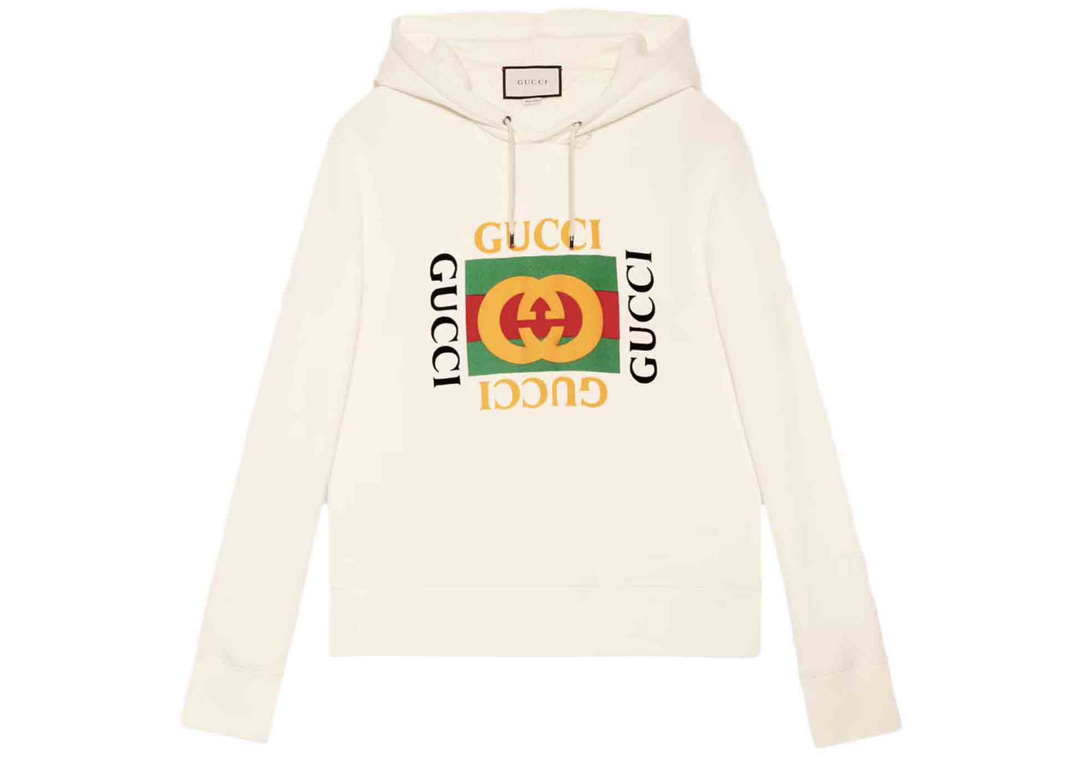 Sweatshirt Gucci Oversize Logo Hoodie Vit | 454585 X5J57 9541, 0