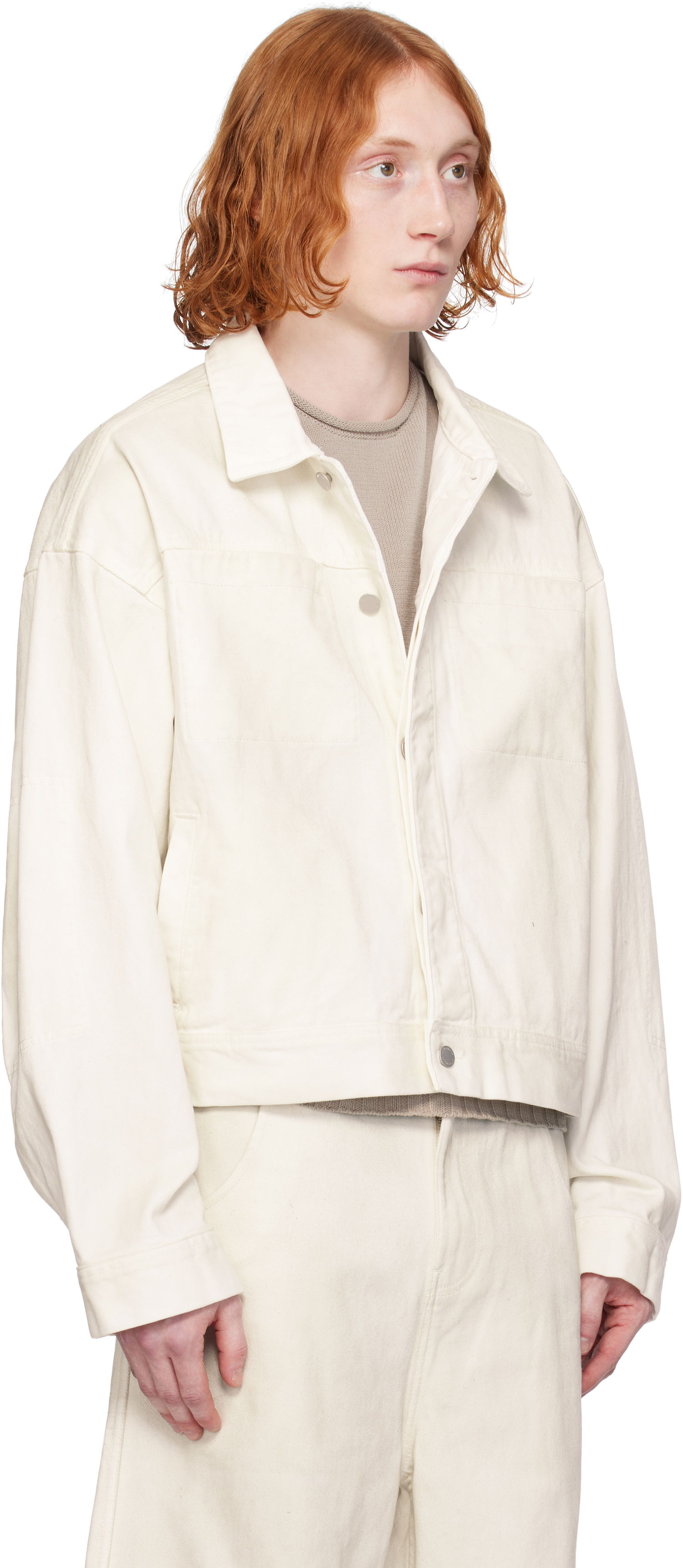 Jacka Entire Studios Entire Studios Gem Denim Jacket Vit | ES2427BO, 1