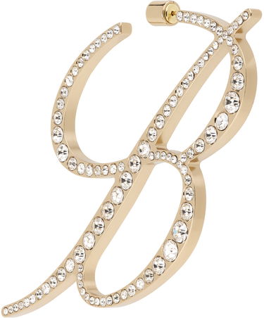 Örhängen Blumarine Crystal-Embellished "B" Monogram Single Earring Metallisk | P444W062A, 1