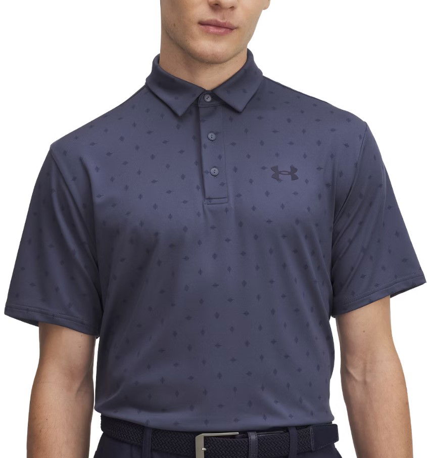 Polotröja Under Armour Playoff 3.0 Diamond Print Polo Shirt Mörkblå | 1378677-046, 0