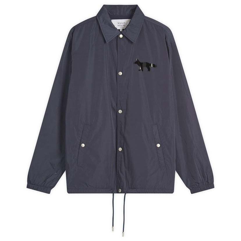 Vindjacka MAISON KITSUNÉ Maison Kitsuné Tonal Logo Coach Jacket Mörkblå | OM02102WQ4044-0076
