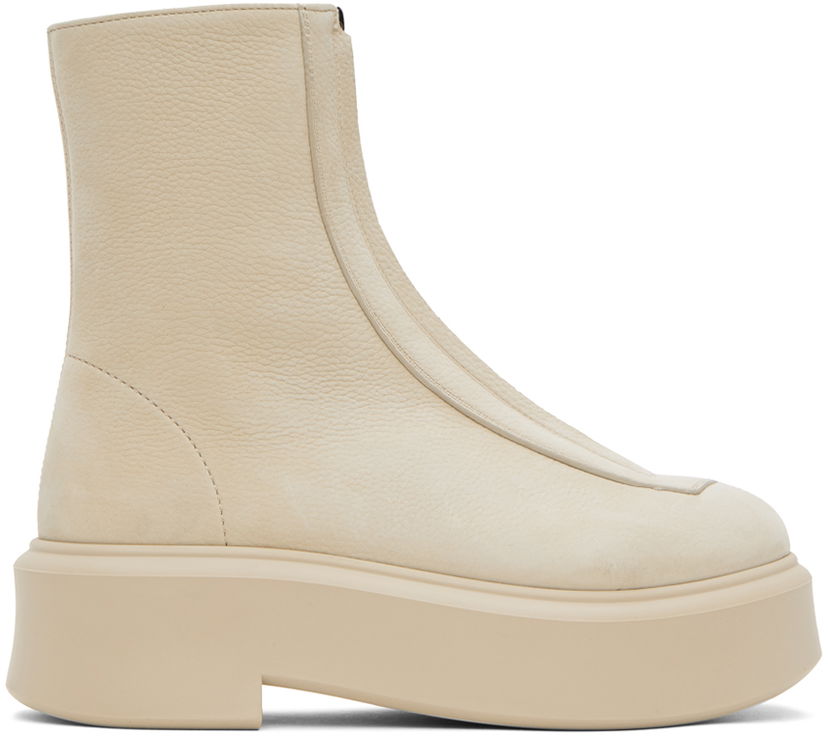 Kläder The Row The Row Zipped I Boots Beige | F1144-L131R