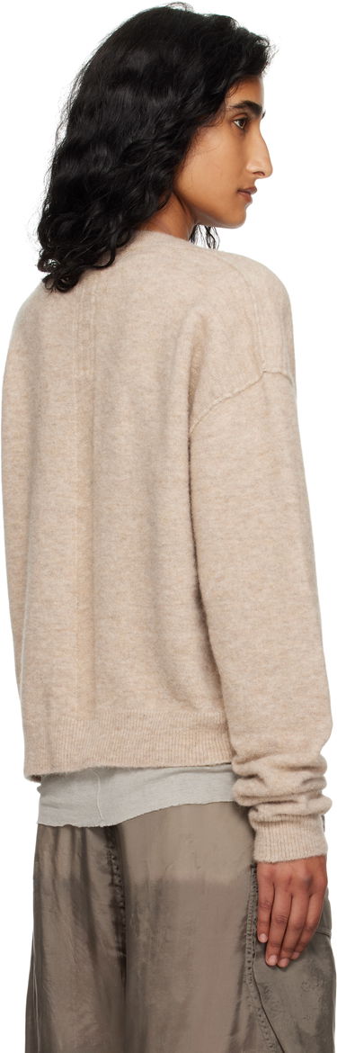 Sweater Rick Owens Rick Owens Tommy V-Neck Sweater Beige | RP02E4650 KWP, 2