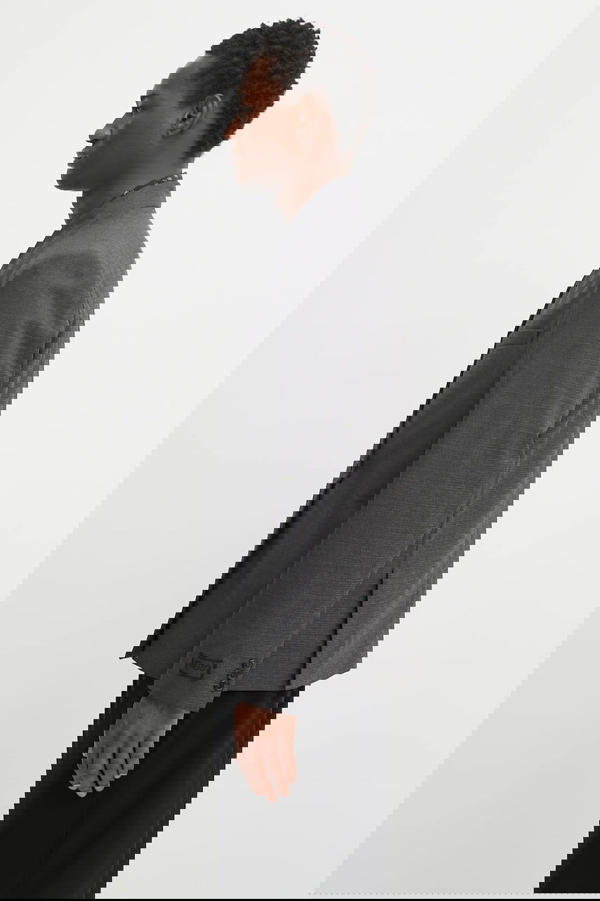 Jacka KENZO Kenzo Weave Adjusted Kimono Tailored Blazer Grå | FF65VE1459ID, 1