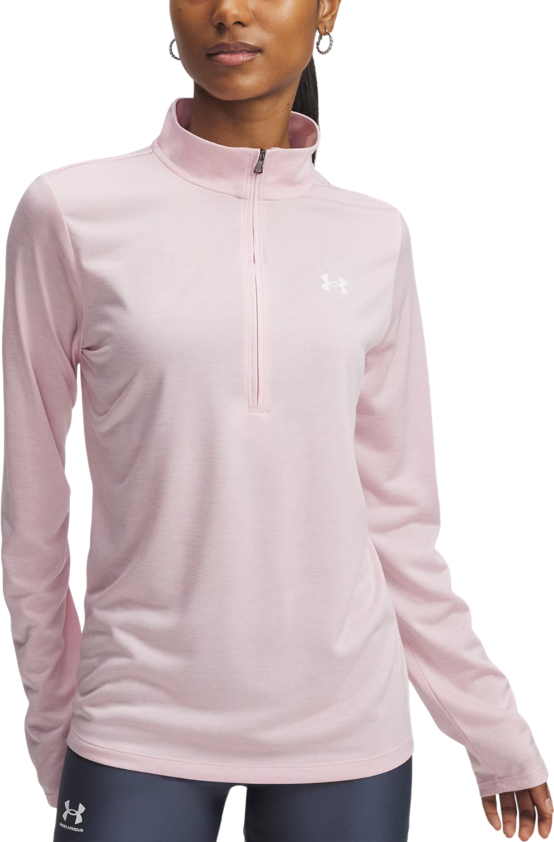 T-shirt Under Armour Under Armour Tech 1/2 Zip Twist Top Rosa | 1384225-647