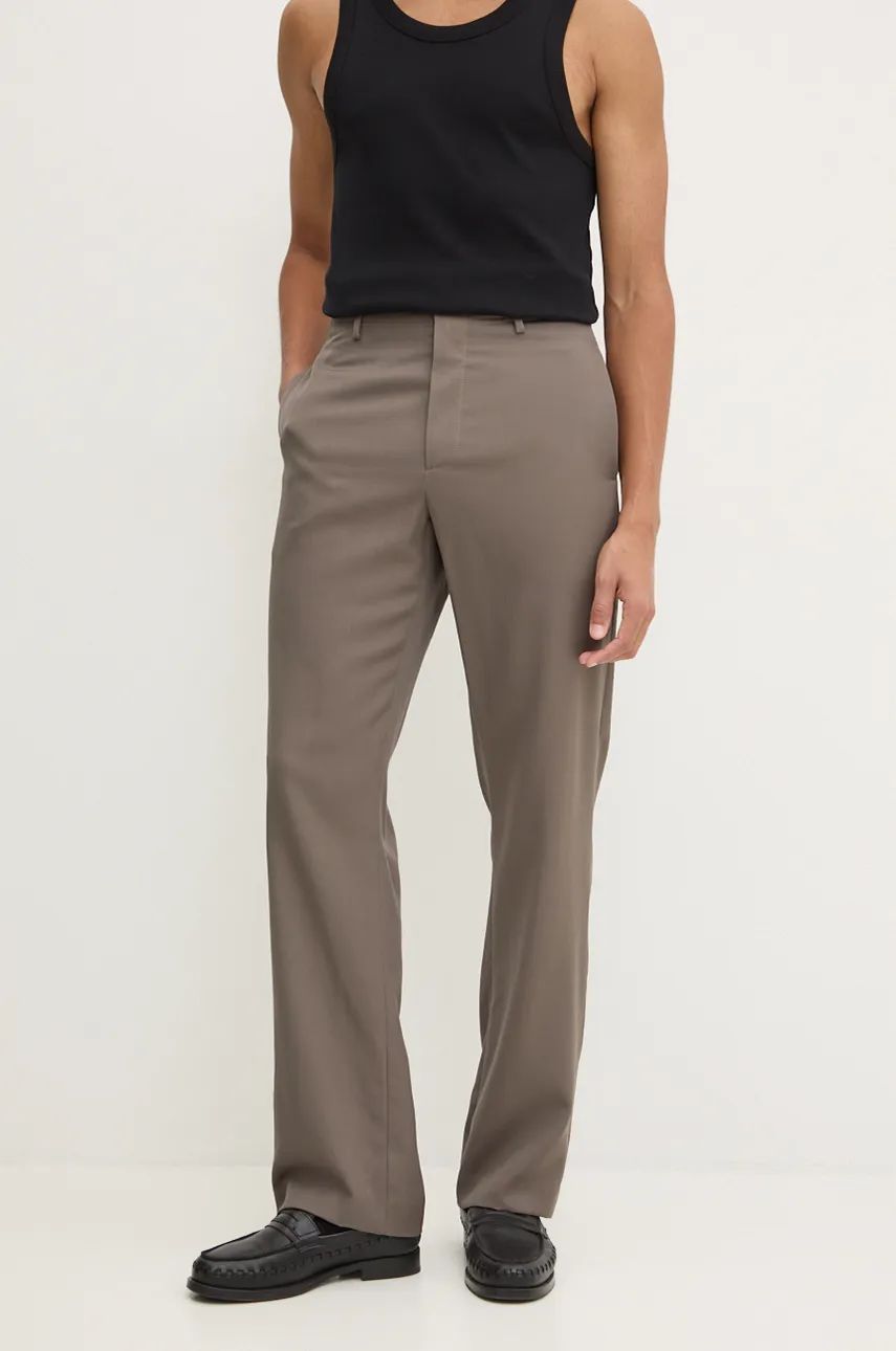 Linne Nanushka Wool Dress Pants Svart | NM24PFPA02093, 1