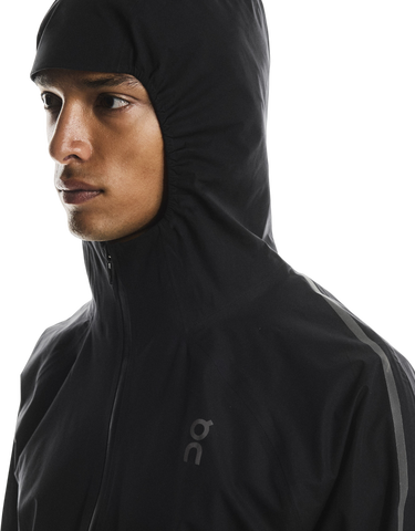Vindjacka On Running Running Performance Hooded Waterproof Jacket Svart | 1mf30770553, 3