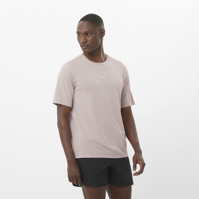 T-shirt Salomon Shakeout Core T-Shirt Purpur | LC2424100