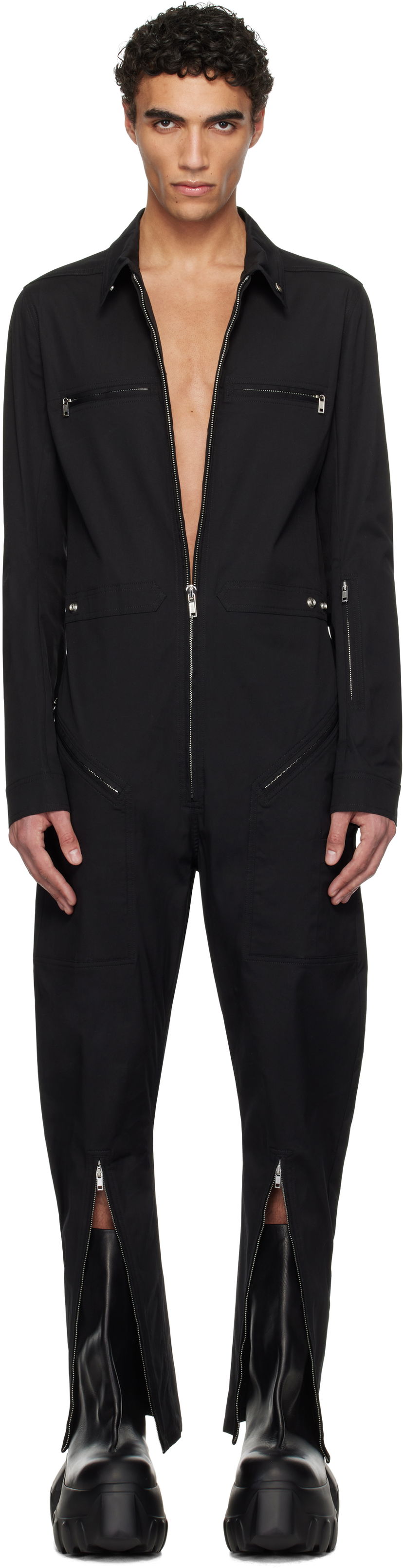 Jumpsuit Rick Owens Rick Owens Hollywood Headon Jumpsuit Svart | RU01E5559 TE