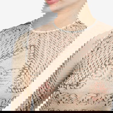 Sweater Jean Paul Gaultier Jean Paul Gaultier Long Sleeve Mesh Top Beige | 24-31-F-TO201-T571-6900, 5