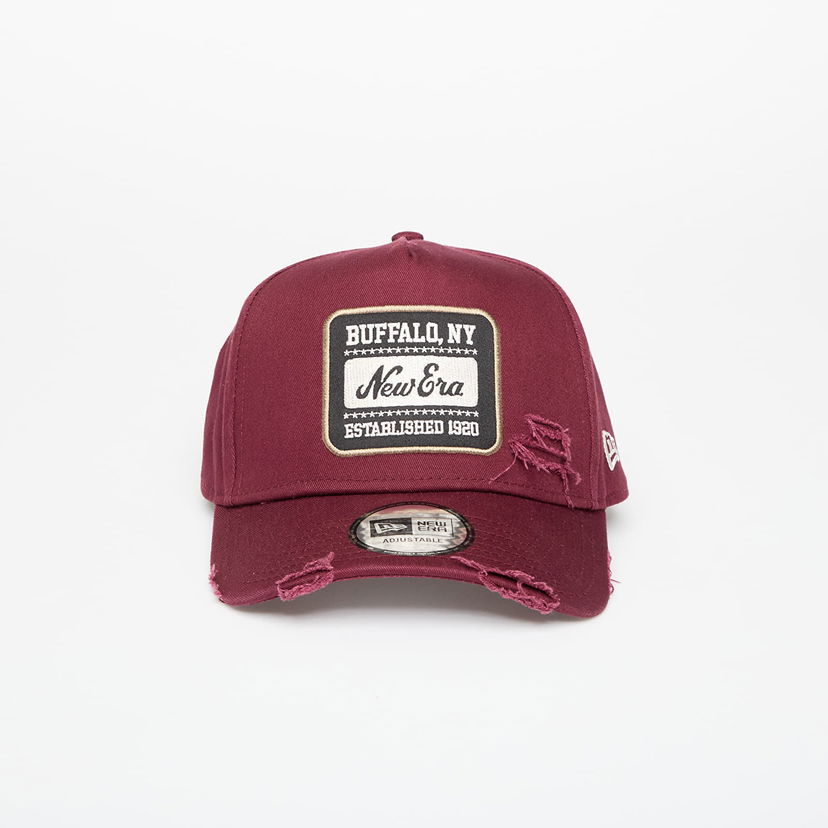 Keps New Era New Era 9FORTY A-Frame Patch Distressed Cap Bourgogne | 60691085