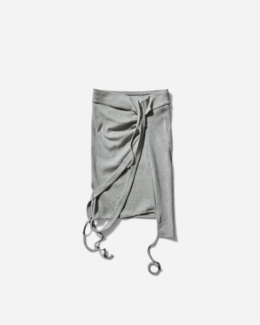 Kjol Ottolinger Rib Wrap Skirt Grå | 104-300104-02 GRYSLV