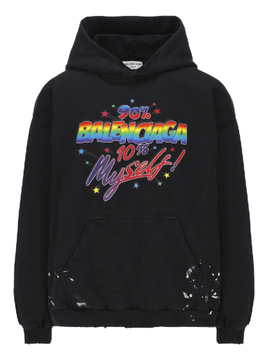 Sweatshirt Balenciaga Hoodie Svart | 697874 TMVH4 0105