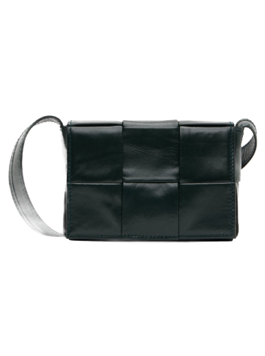 Axelväska Bottega Veneta Mini Candy Cassette Messenger Bag Svart | 667048 VCQ72