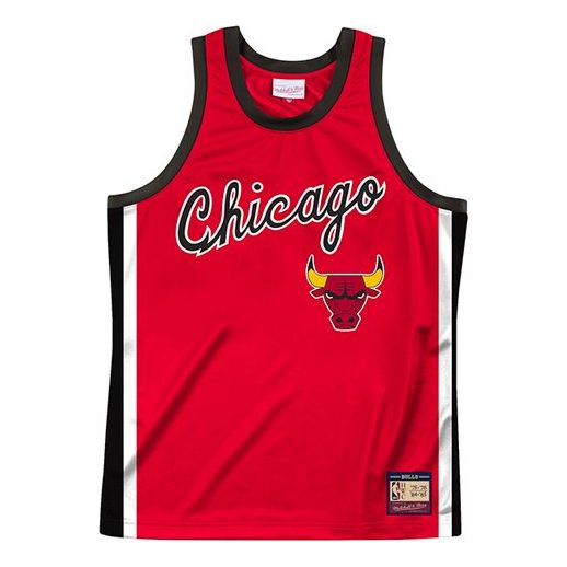 Linne Mitchell & Ness Chicago Bulls Jersey Röd | TTNKLG18056-CBU-S-CAR75, 0