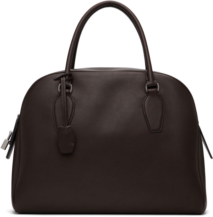 Resväska The Row The Row India 12.00 Leather Handbag Brun | W1595-L72