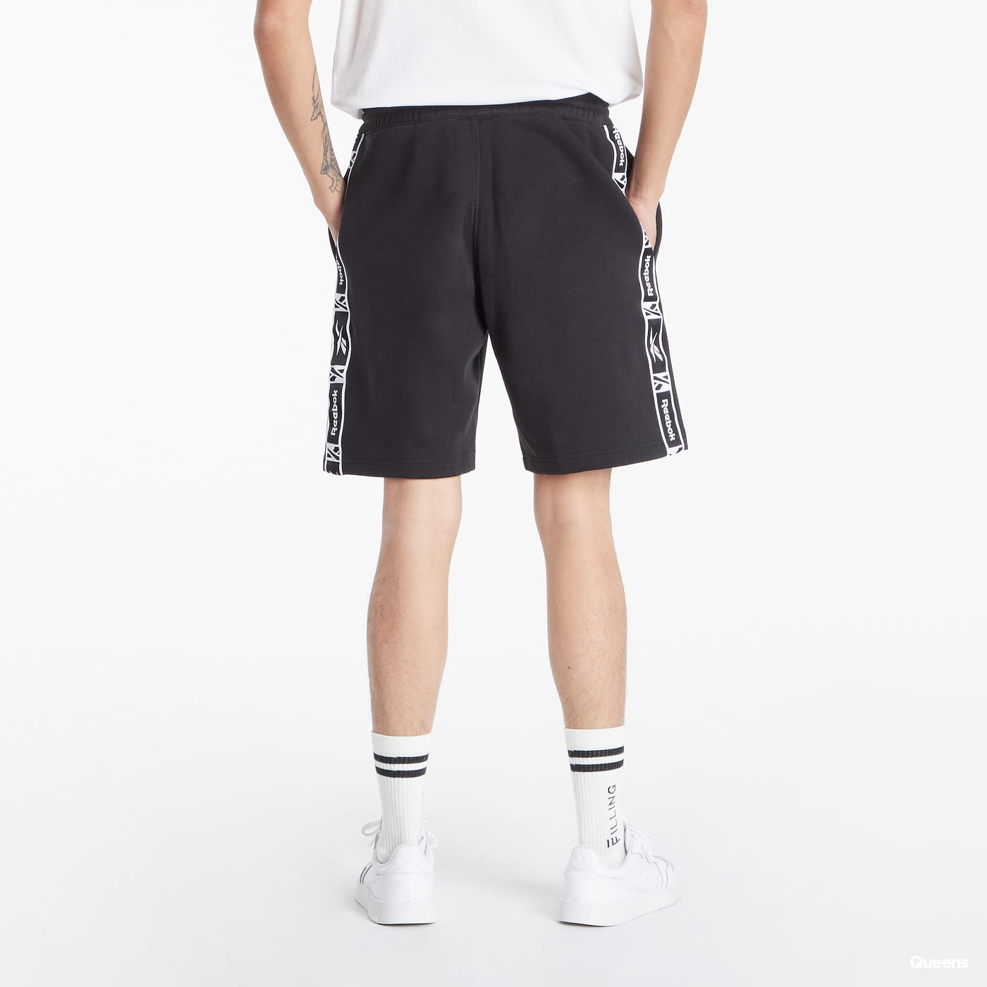 Shorts Reebok Identity Tape Shorts Svart | HB5979, 1