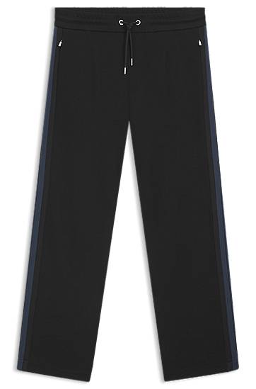 Träningsbyxor BOSS Porsche x BOSS Tracksuit Bottoms with Side Stripes Svart | 50543681