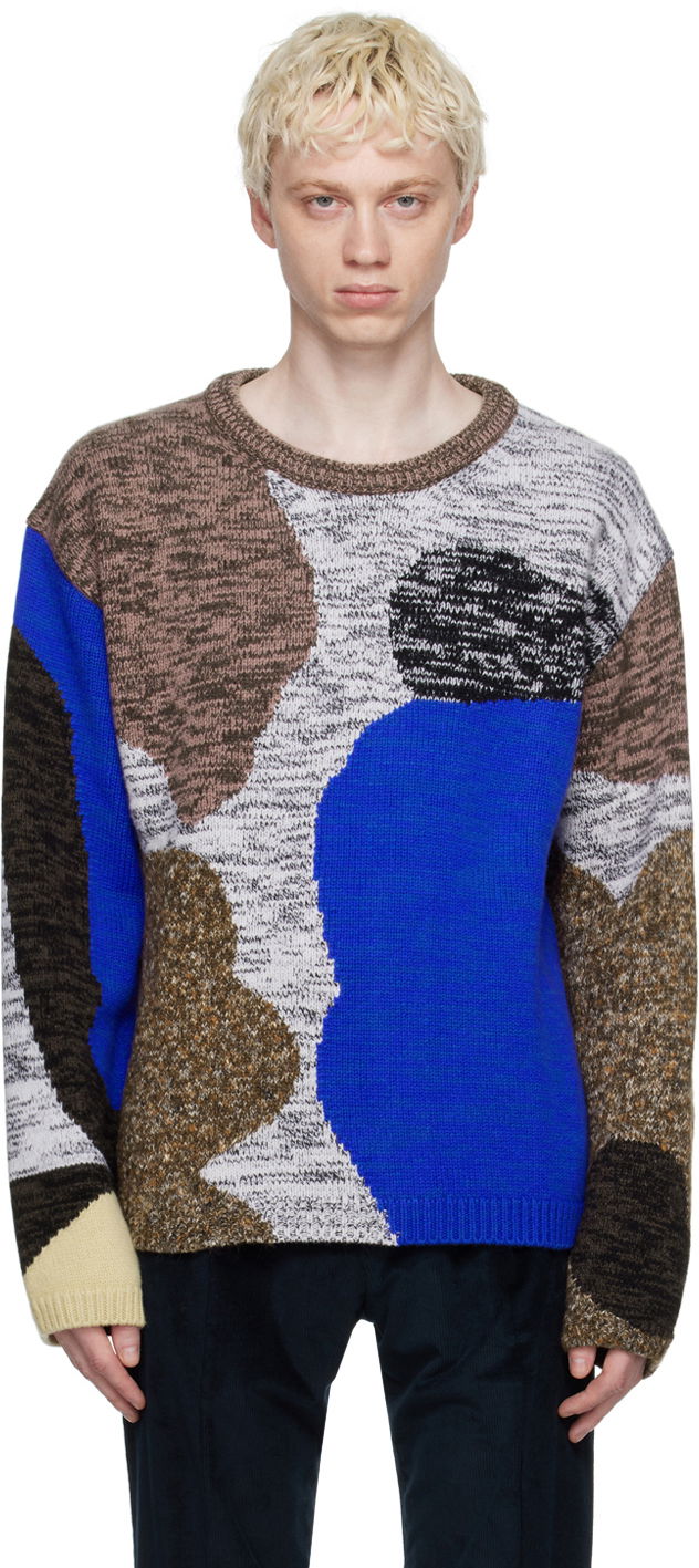 Sweater Paul Smith Paul Smith Jacquard Knit Sweater Flerfärgad | M1R-292Y-L02173-70
