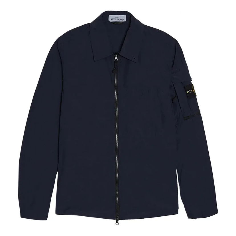 Vindjacka Stone Island Designer Naslan Light Overshirt Blå | 761510502-V0020