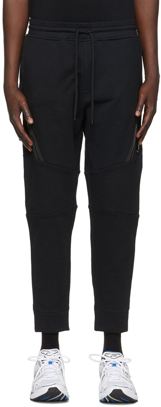 Träningsbyxor C.P. Company Diagonal Raised Utility Lounge Pants Svart | 10CMSP061A-005086W, 0
