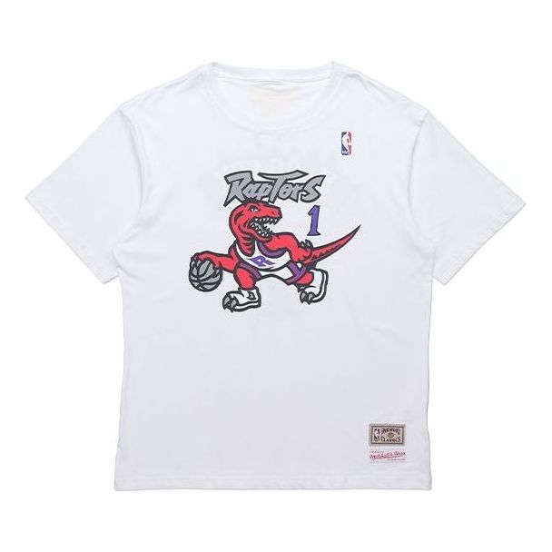 T-shirt Mitchell & Ness Mitchell & Ness NBA Toronto Raptors Tracy McGrady Graphic T-Shirt Vit | MNJY13S17-TMC, 0