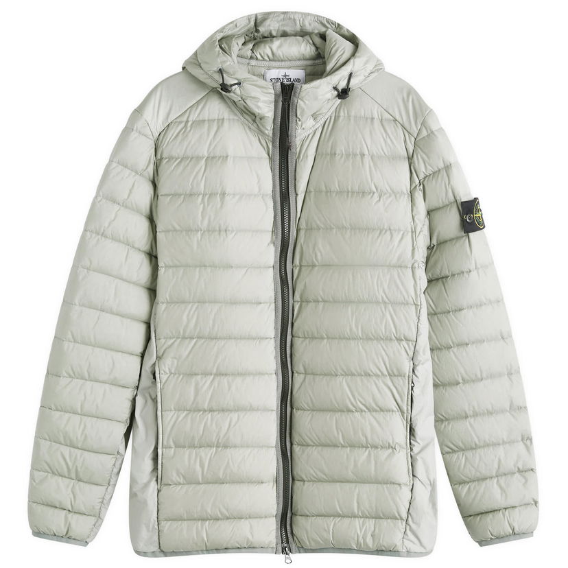 Jacka Stone Island Lightweight Hooded Down Jacket Grå | 811540324-V0060