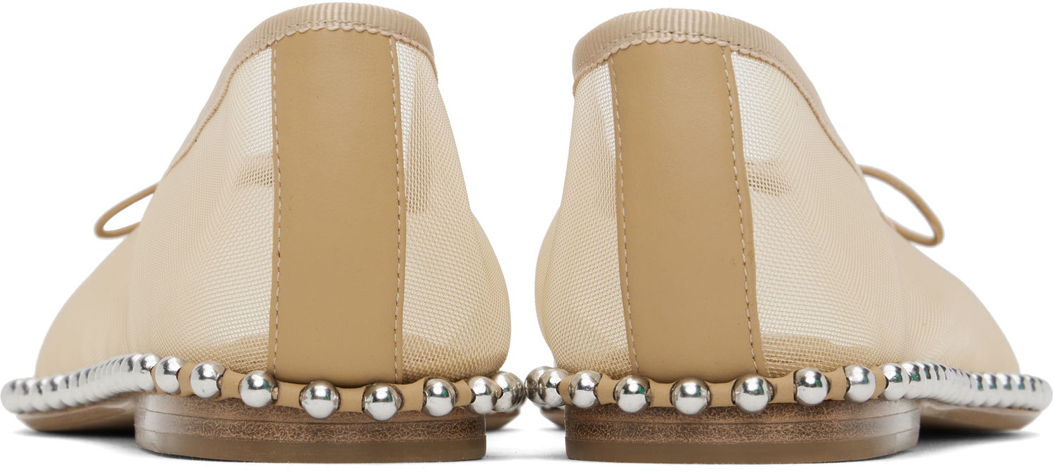 Kläder Alexander Wang Alexander Wang Lina Ballchain Ballerina Flats Beige | 30125F046, 1