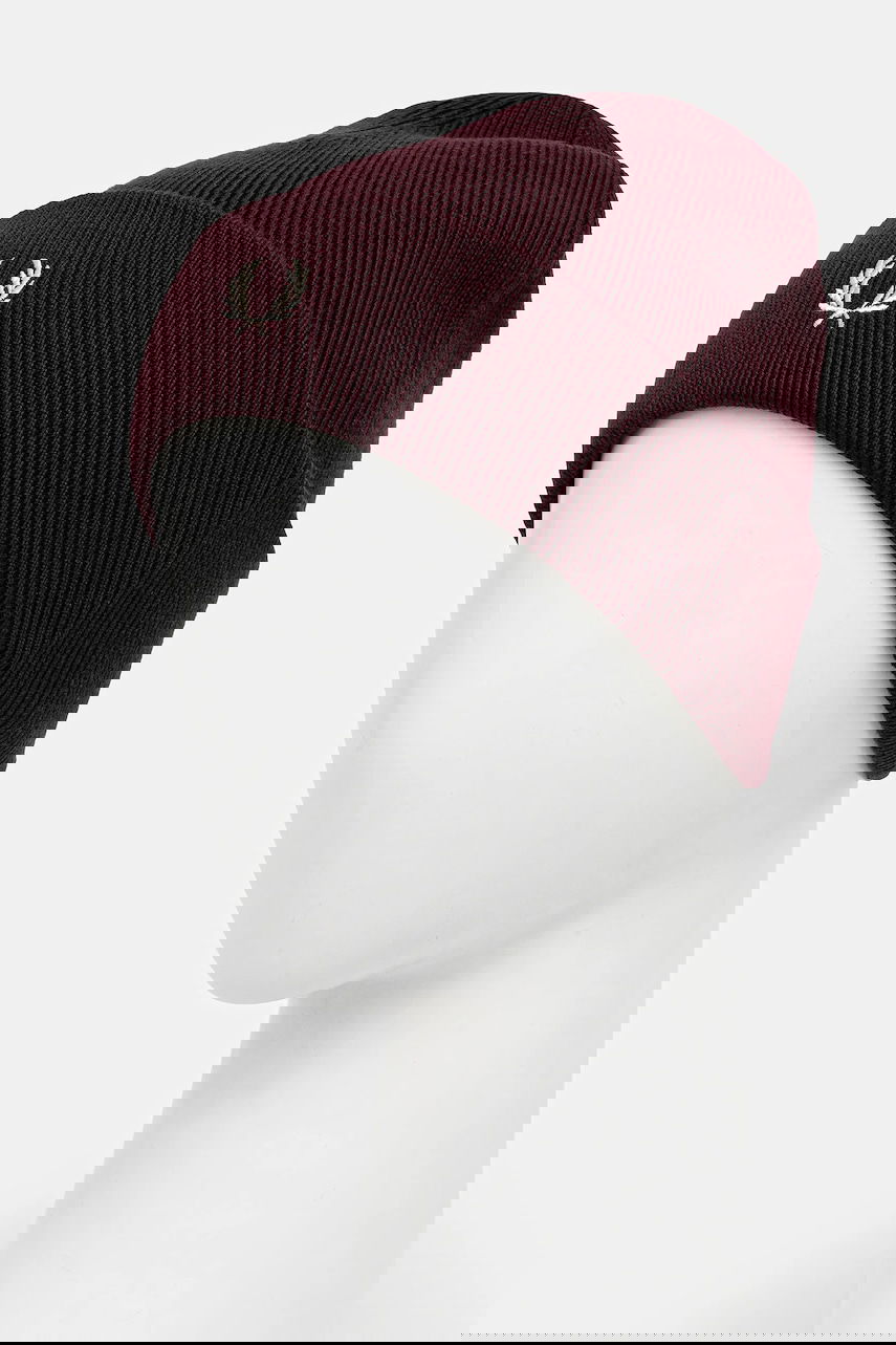 Mössa Fred Perry Fred Perry Wool Beanie Bourgogne | C8161, 1