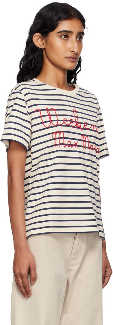 T-shirt Max Mara Weekend Max Mara Olga Floral Embroidered T-Shirt Vit | 2515971042600, 4