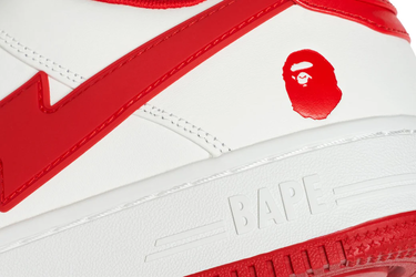 Sneakers och skor BAPE Bape Sta OS #2 White/Red Vit | 1K20-191-314-RED, 4