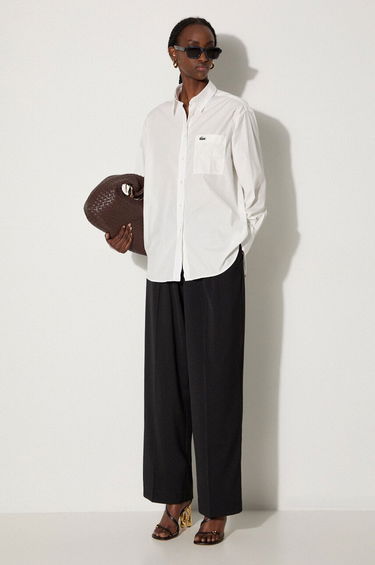 Skjorta Lacoste Relaxed Fit Shirt Vit | CF7706, 1