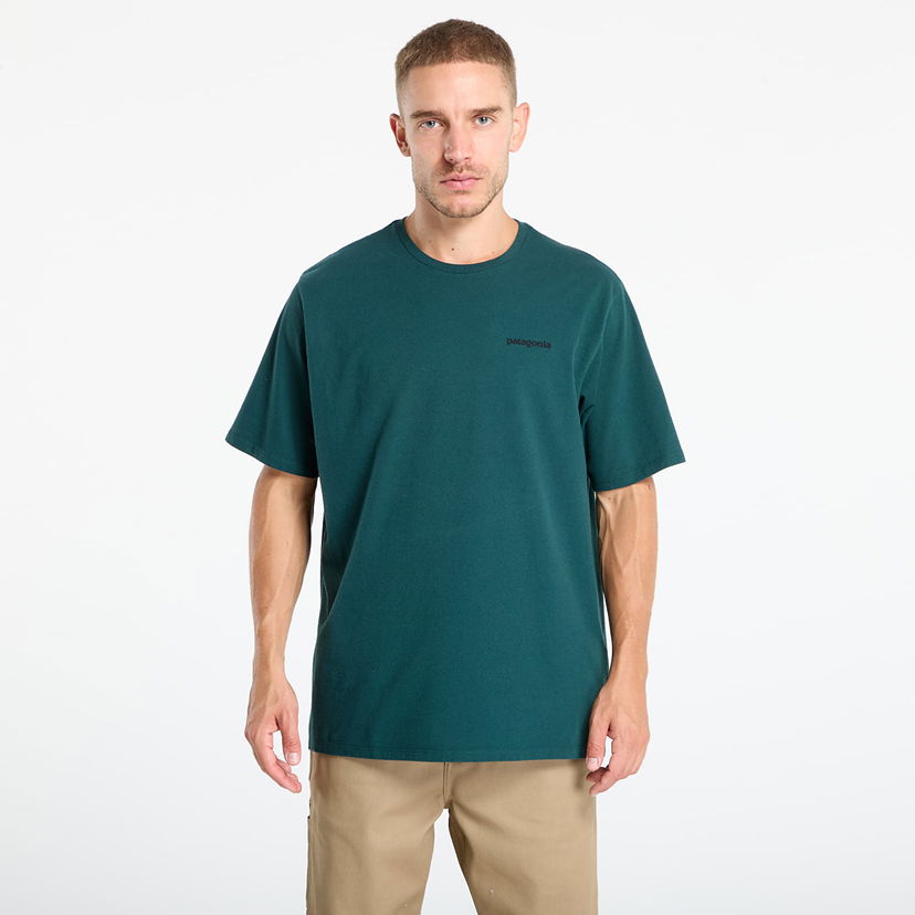 T-shirt Patagonia P-6 Logo Responsibili-Tee Grön | 38504 CASG