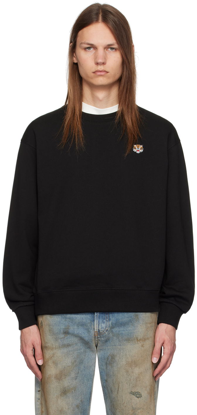 Sweatshirt KENZO Black Paris Lucky Tiger Sweatshirt Svart | FE55SW2084MF