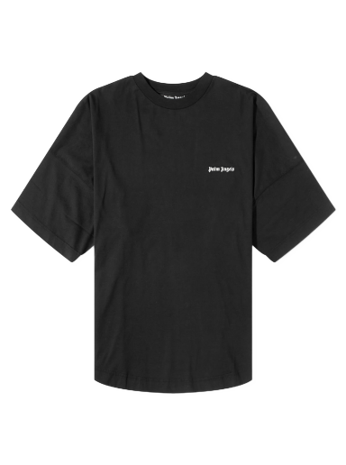 T-shirt Palm Angels Embroidered Logo Oversized T-Shirt Svart | PMAA002F23JER0011001