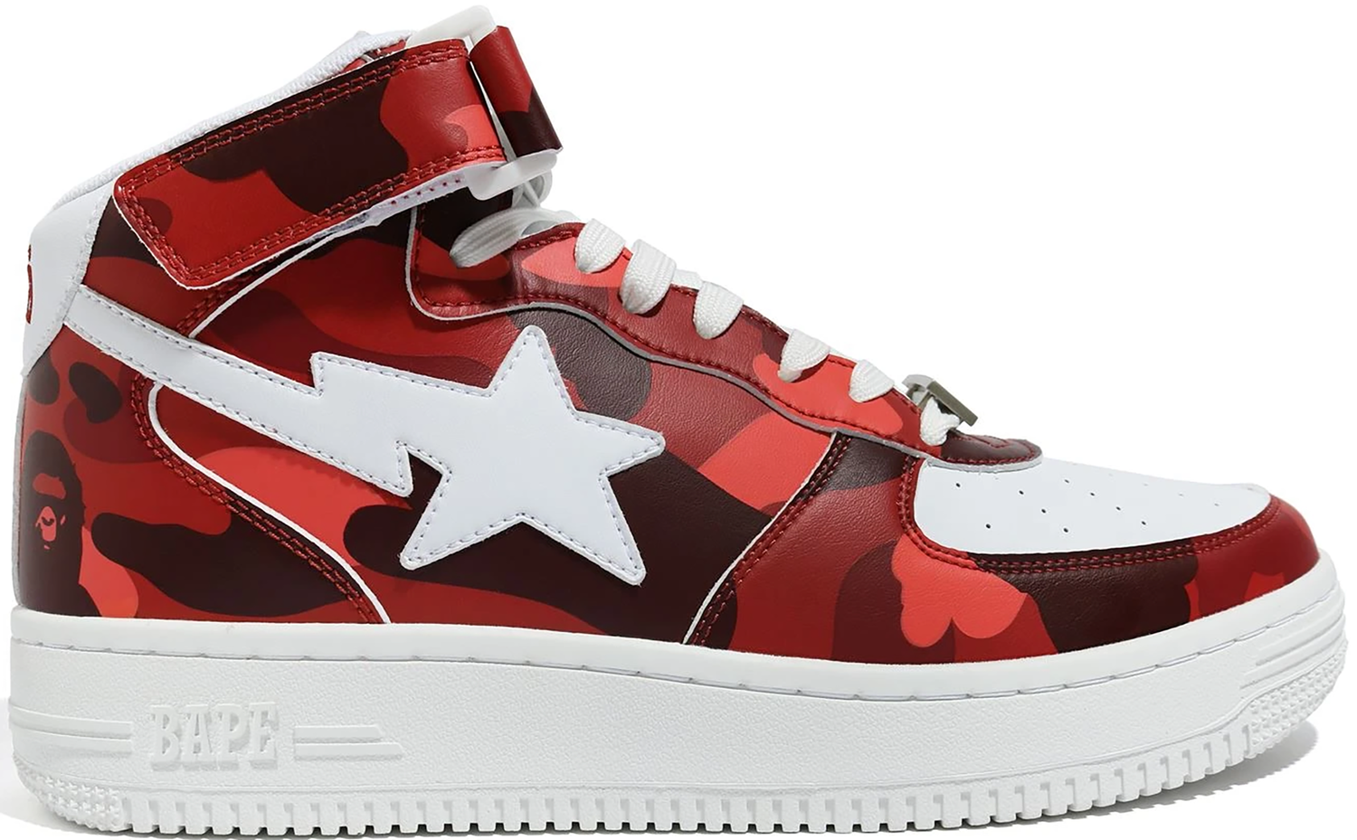 Sneakers och skor BAPE Bape Sta Mid "Camo Red" Röd | 1G80191008-RED, 0