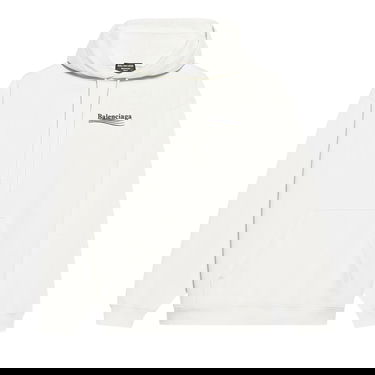 Sweatshirt Balenciaga Political Campaign Hoodie Medium Fit Vit | 600583 TKVI9 9084, 1